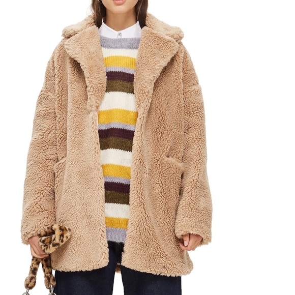 Topshop Jackets & Blazers - Topshop Bobby Borg Coat in Camel